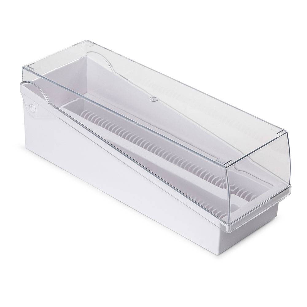 Globe Scientific Slide Draining Tray, 100-Place for up to 200 Slides, ABS, Blue Slide Draining Tray; Slide; Storage Box; Microscope Slide; Microscope Slide Storage; Drainrack; ;